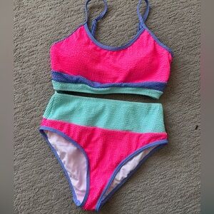 Pink Lily high waist swim NWOT
